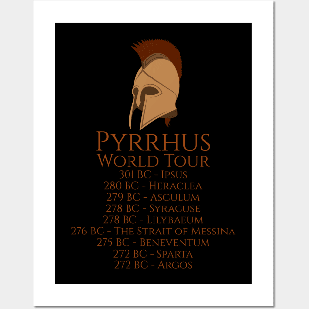 Ancient Greek & Roman History - Pyrrhus World Tour - Epirus Wall Art by Styr Designs